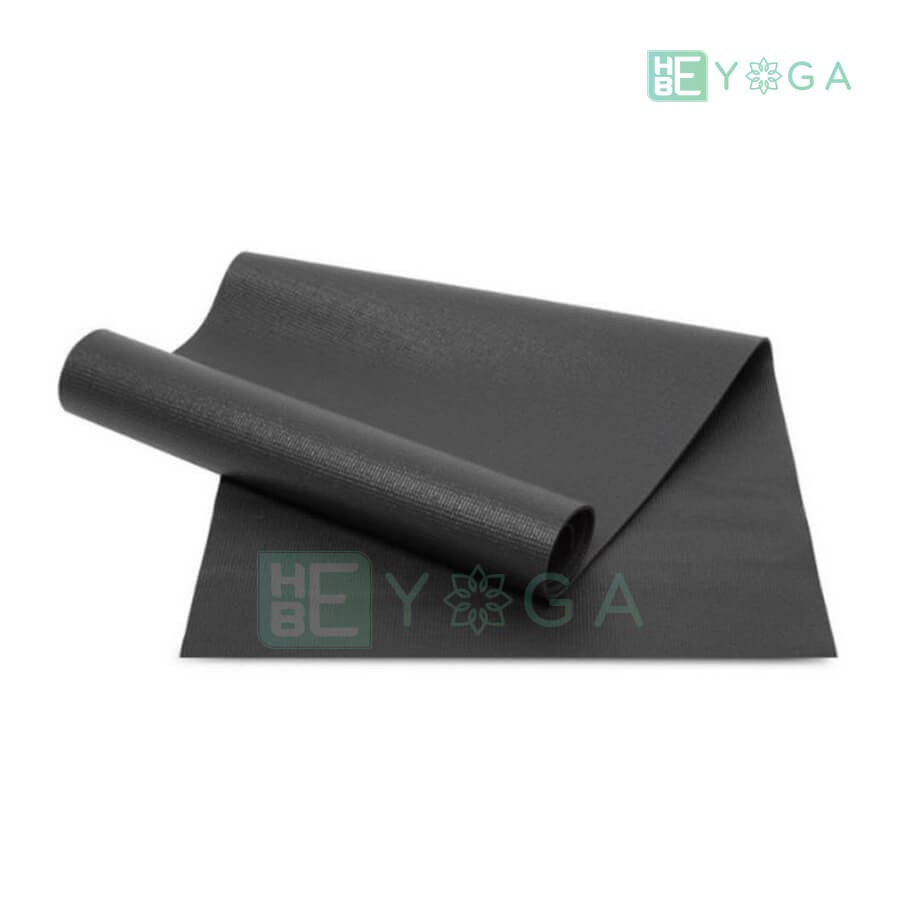 Thảm Yoga Ribobi PVC 6mm trơn màu đen