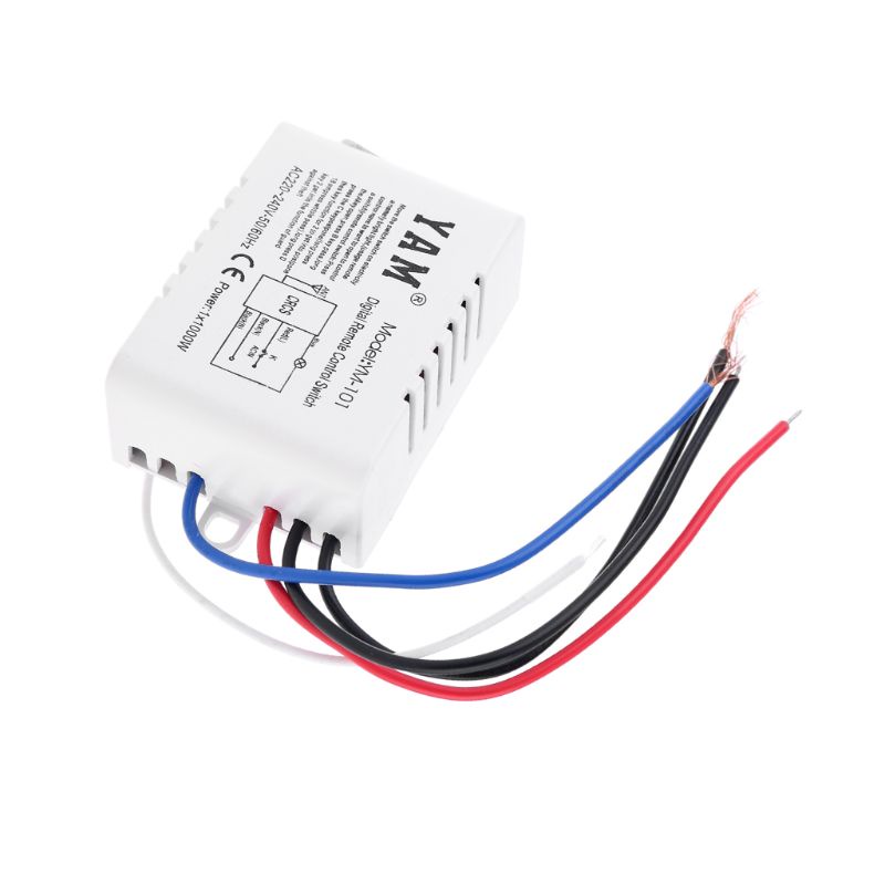Bộ điều khiển từ xa không dây 220V và công tắc bật/ tắt chuyển mạch dùng cho đèn tường máy phát