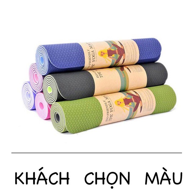 [Sỉ] THẢM TẬP YOGA 2 LỚP LOẠI DÀY ĐẸP TẶNG KÈM TÚI ĐỰNG TIỆN LỢI