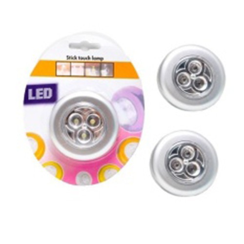 Đèn LED Dán Tường - Dán Tủ Quần Áo (Bạc) - Loại 1 - Dùng Pin AAA