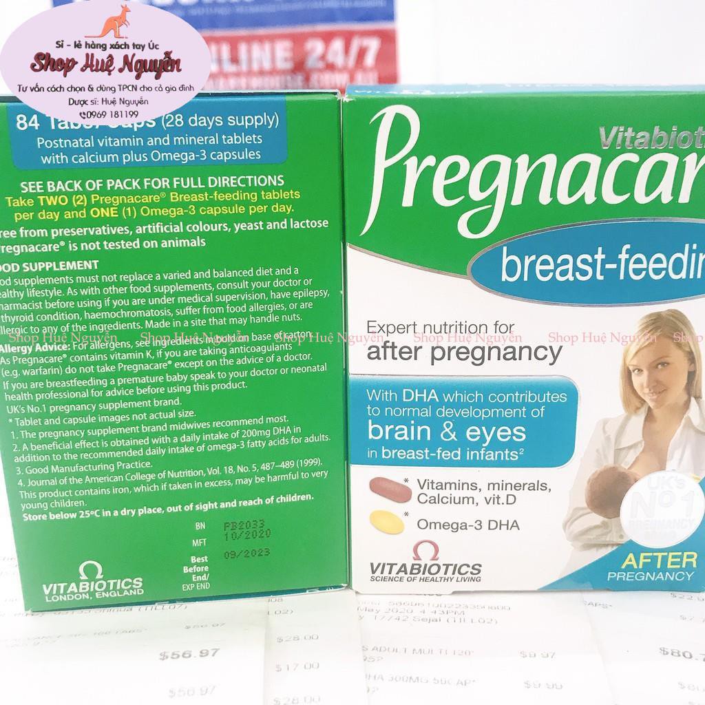 Vitamin tổng hợp Bú Anh- Vitabiotics Pregnacare Breastfeeding Bổ Sung Dưỡng Chất Cho Sữa Mẹ - bổ sung vitamin và lợi sữa