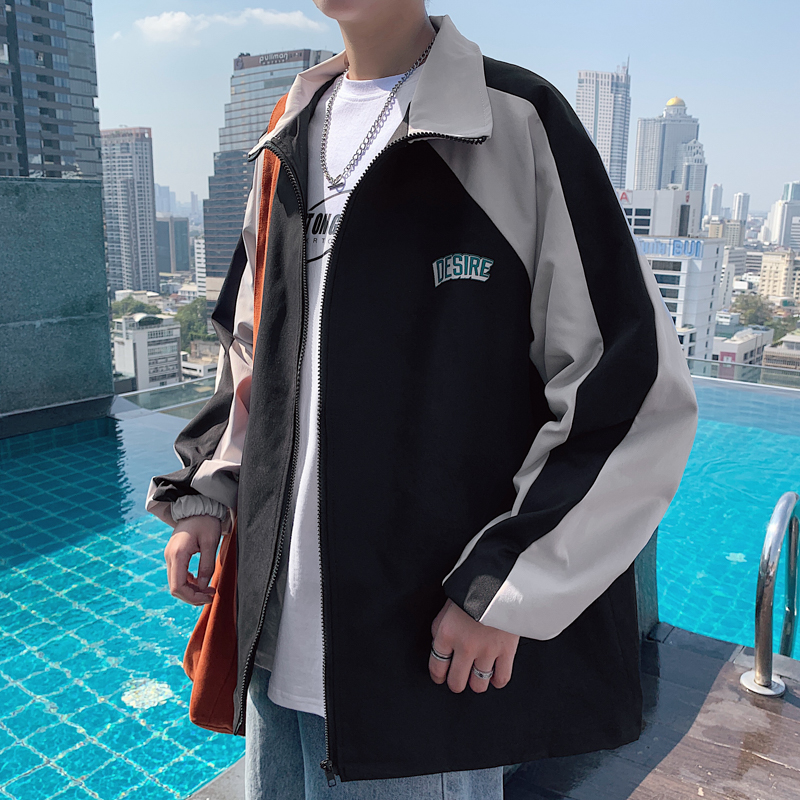 [ Mã 11FASHIONSALE1 giảm 10K đơn 50K ] Áo khoác tay dài chống gió giữ ấm phối màu độc đáo thời trang dành cho nam