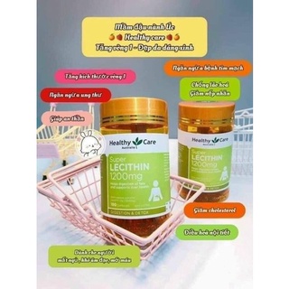 Mầm đậu nành Úc healthy care Superlecithin 100viên