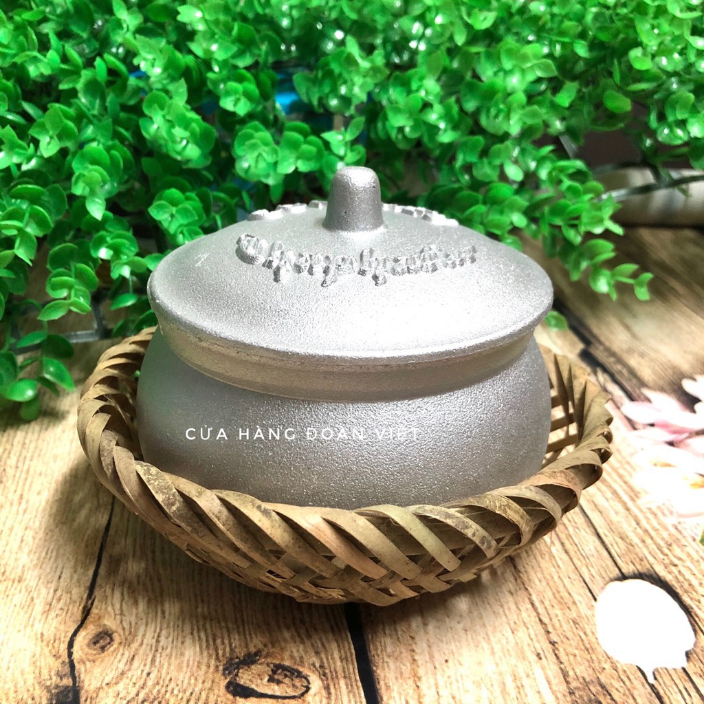 Niêu Cơm Thành Phát Hợp Kim Nhôm Gang Tặng Kèm Đế Size 10cm