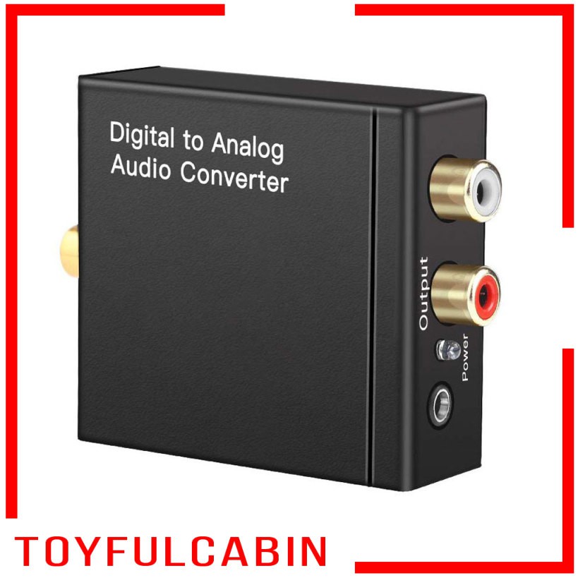 Digital to Analog Audio Converter Optical Coaxial Toslink SPDIF RCA R/L AUX