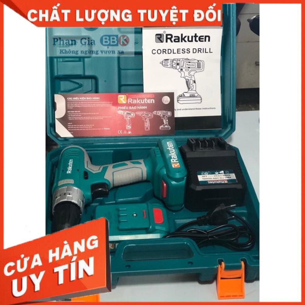 [SALE OFF]  MÁY KHOAN TƯỜNG RAKUTEN 21V - MÁY 1 PIN