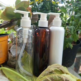 Chai nhựa xịt vòi nhấn 250ml chiết mỹ phẩm, đựng dầu gội, sữa tắm