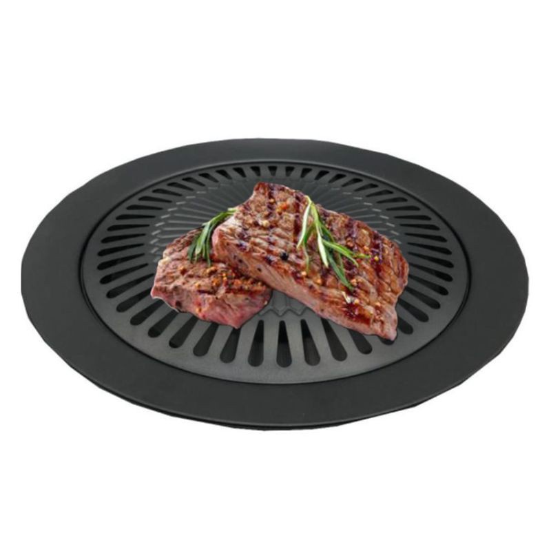 Vỉ Nướng Bbq Chống Dính Phong Cách Hàn Quốc Tiện Dụng