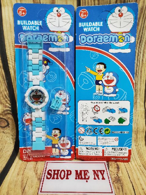 Đồng hồ điện tử Doraemon dây mắt xích tháo ráp