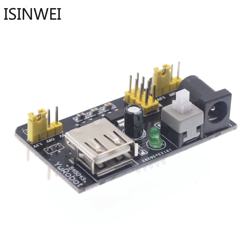 Mô-đun nguồn 3,3V / 5V MB102+Bảng mạch Breadboar 830 lỗ+65 dây nhảy quang