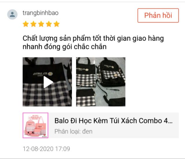 Balo Đi Học Kèm Túi Xách Móc Khóa Combo 4 in 1 , Vải Chống Thấm Caro Hoa Cúc hàng Quảng Châu loại 1 MKZ69.1