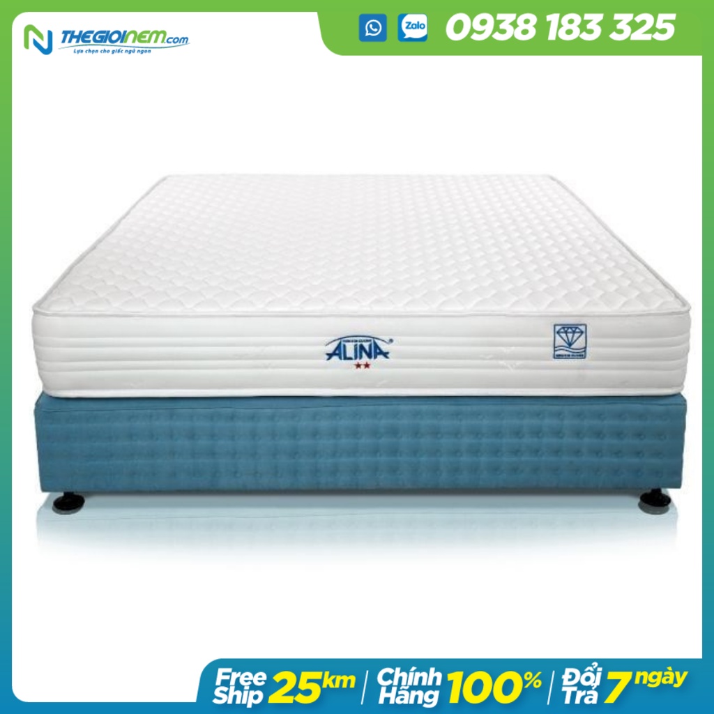 Đệm lò xo Kim Cương Alina 2 sao