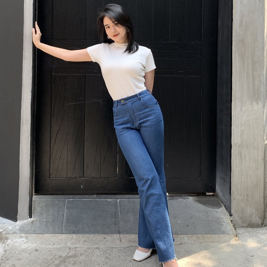 Là min - Quần Jeans &quot;Hà Lưu&quot; Flared