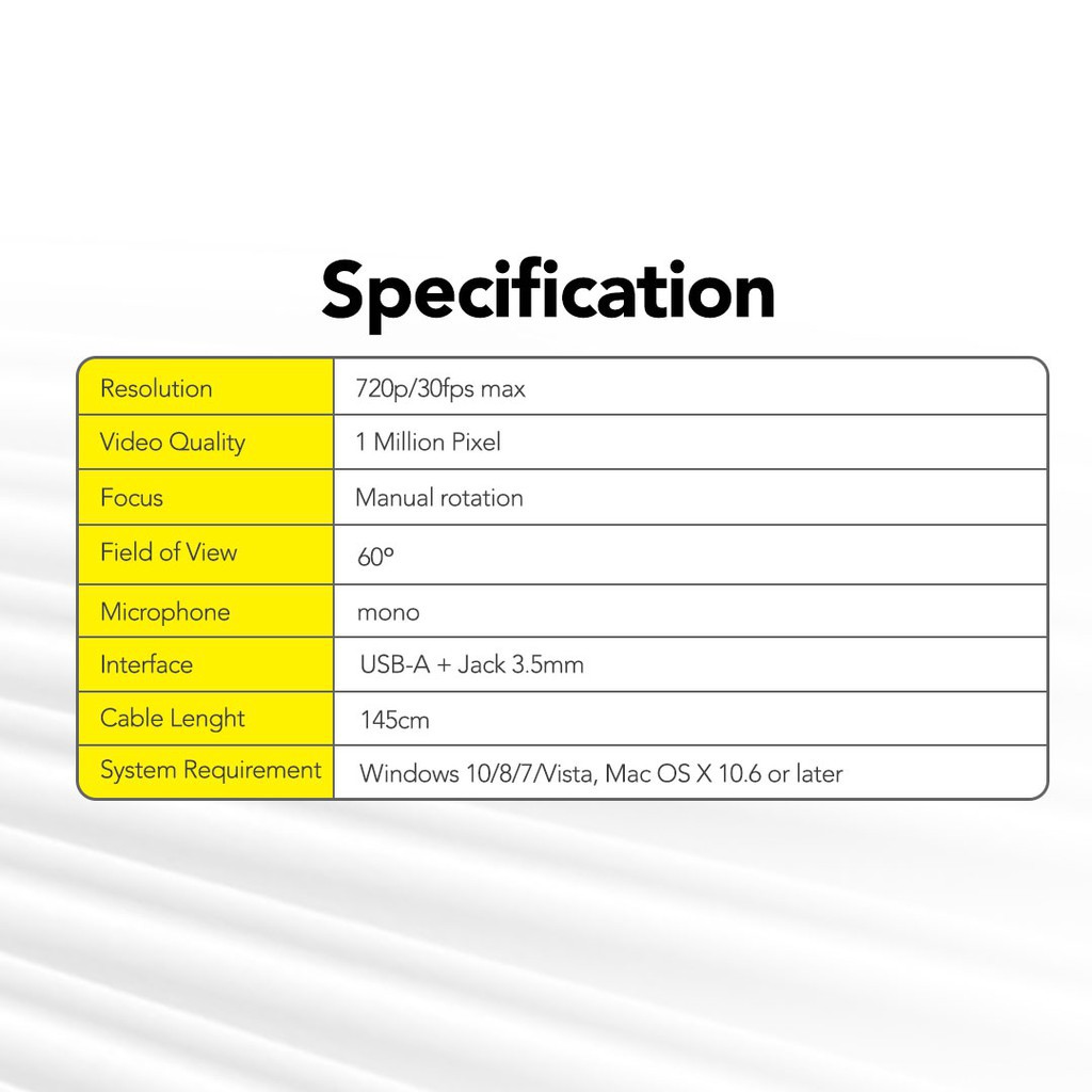 Micropack WebCam 720P MWB-11 tích hợp micro cho máy tính | BigBuy360 - bigbuy360.vn