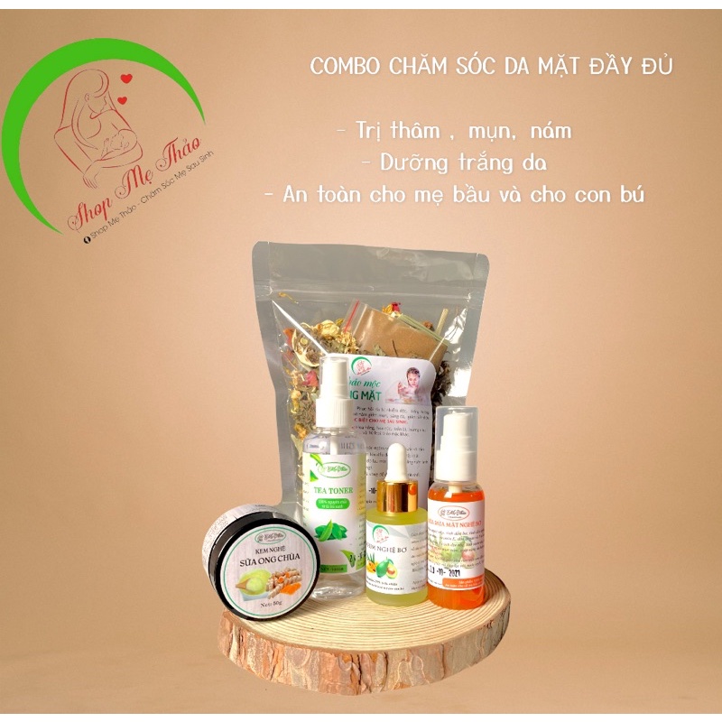 COMBO CHĂM SÓC DA MẶT ĐẦY ĐỦ (HANDMADE)