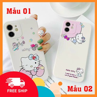[ Siêu Rẻ ] Ốp lưng iphone dẻo vuông cạnh hình Hello Kitty cho 6/6plus/7/8/7plus/x/xsmax/11/11pro/11prom