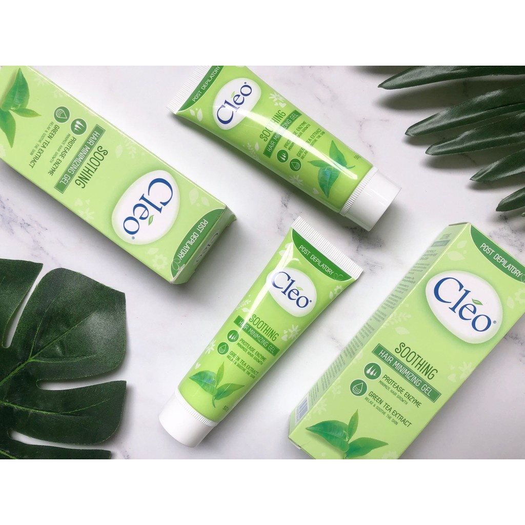 Gel Dịu Da Sau Tẩy Lông Cleo Hỗ Trợ Làm Chậm Mọc Lông Soothing Hair Minimizing Gel 50G