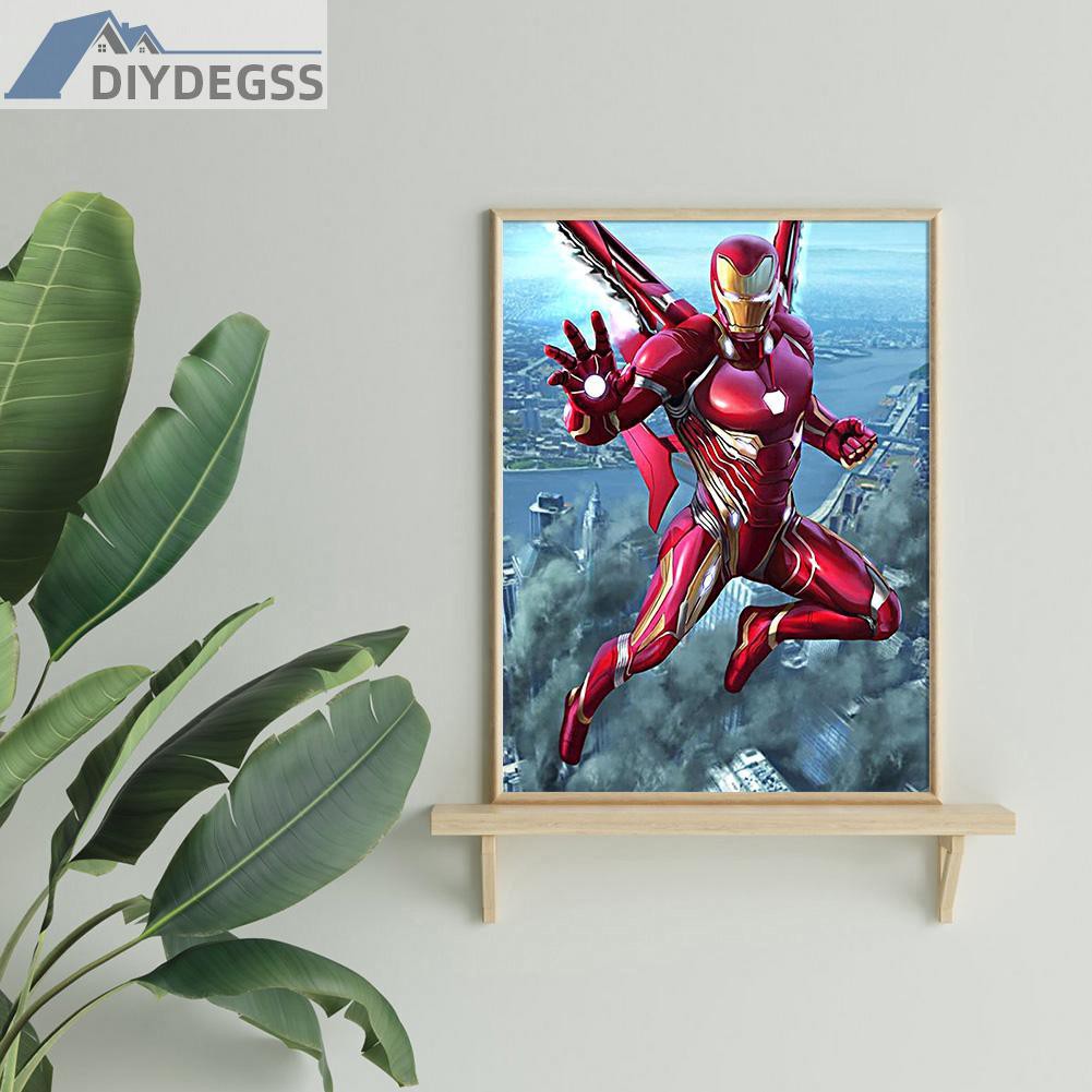 Bộ Tranh Đính Đá 5d Tự Làm Hình Iron Man 12.2