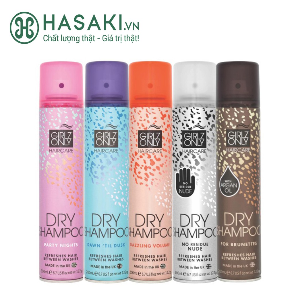 Dầu Gội Khô GIRLZ ONLY #Party Nights Dry Shampoo 200ml