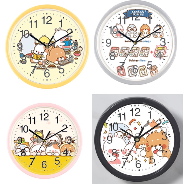 Đồng hồ treo tường tonton DHTI17 cute dễ thương 13 đến15cm