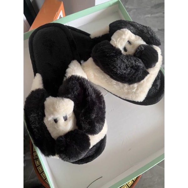 Dép bông đi trong nhà nam nữ hình thú đáng yêu kèm ảnh thật