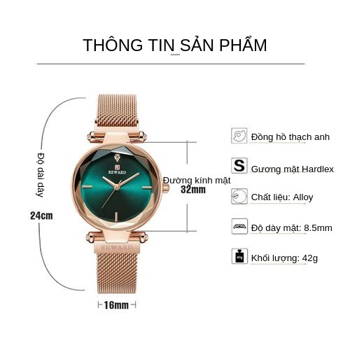 Đồng Hồ Nữ Reward KT63096A Chính Hãng 2019 NEW Bảo Hành 12 Tháng Top Brand Luxury Hàng Nhập HongKong I | BigBuy360 - bigbuy360.vn