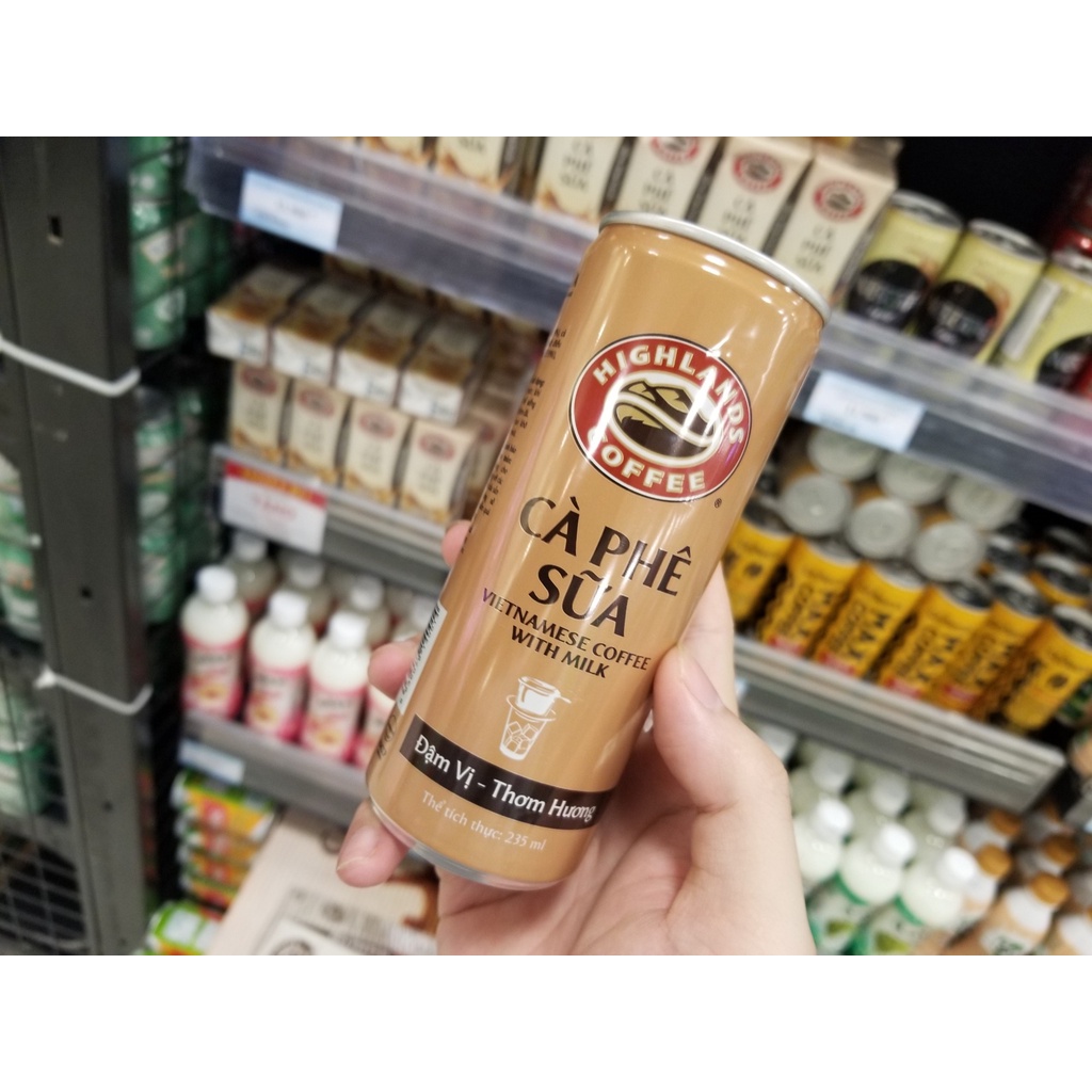Thùng cafe lon Highland 235ml siêu ngon và tiện lợi  - Thùng 24 lon