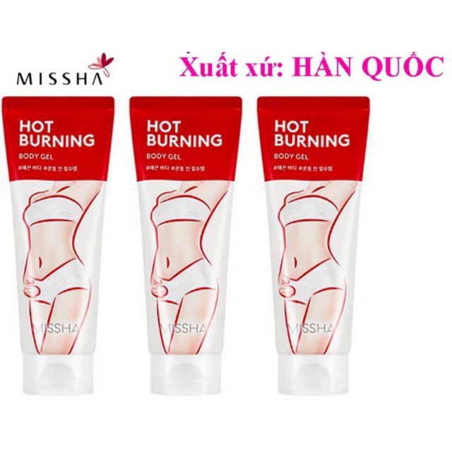 [Hàng Auth] Gel Kem Tan Mỡ Missha Hot Burning Giảm Mỡ Bụng Đùi Bắp Tay Chân Phù Hợp Mọi Loại Da Hàng Hiệu Hàn