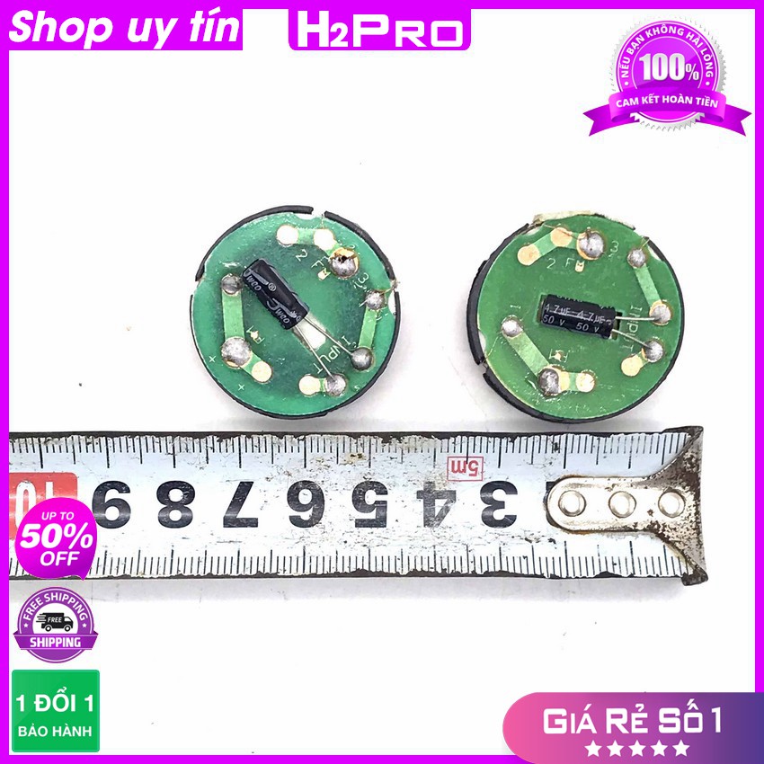 2 Củ Loa Tép Thạch Anh Rời 20W Cao Cấp, Loa Treble Thạch Anh Tiếng Sáng Hợp Ghép Dàn Mini, Quà Tụ 10K Đã Hàn-H2Pro Audio