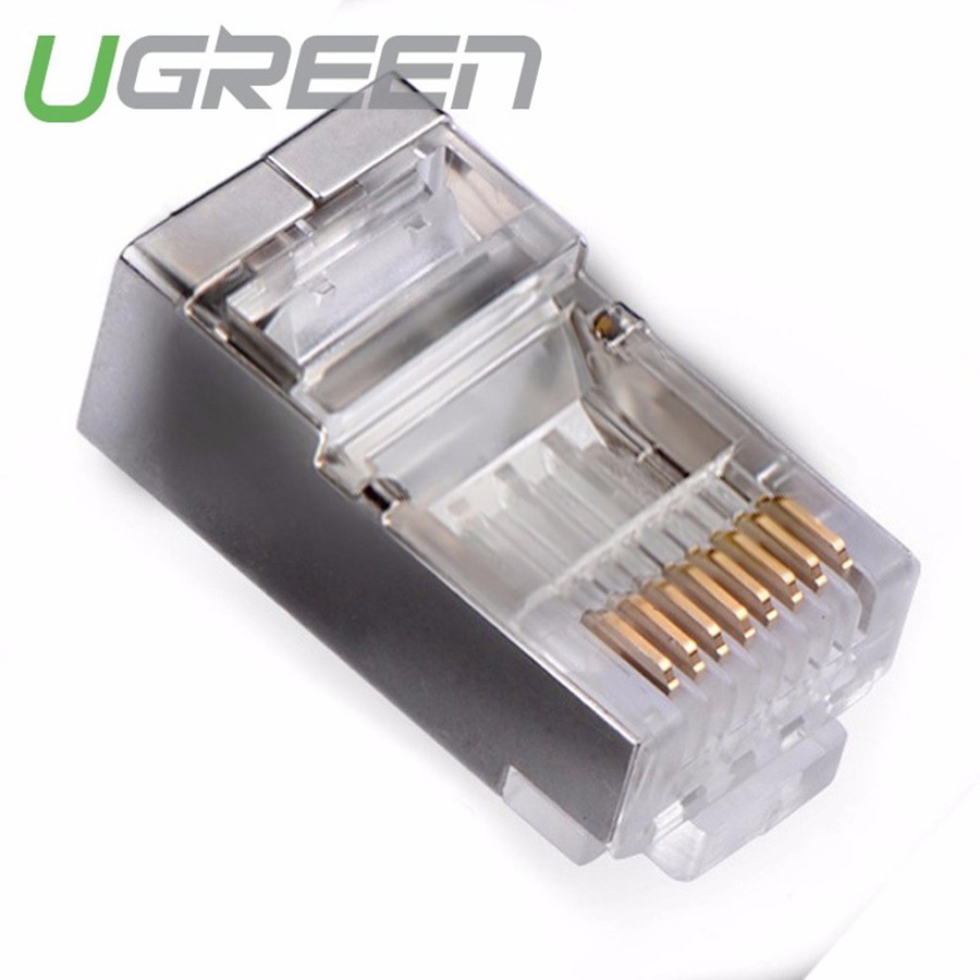 Túi 10 hạt mạng Ugreen 20333 chuẩn CAT6 bọc inox chính hãng - HapuStore