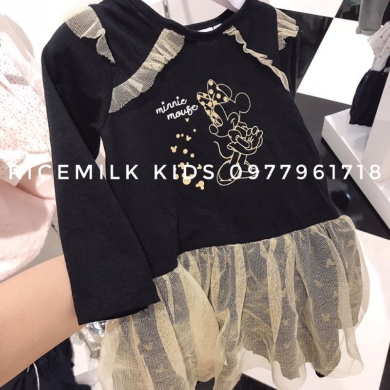Váy Đầm minie tutu 2 màu xuất dư xịn cho bé gái
