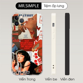 Ốp Lưng Red tapestry  collage iphone case cho Iphone 5 6 7 8 Plus 11 12 Pro Max X Xr PAP20211269