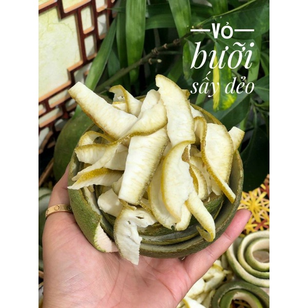 350gr Vỏ Bưởi sấy mộc nguyên vị ít đường rất tốt dễ ăn