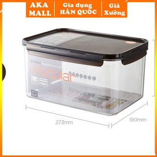 Hộp bảo quản thực phẩm 4800ml  Lock&Lock Bisfree Modular - LBF408 [Chính hãng] .