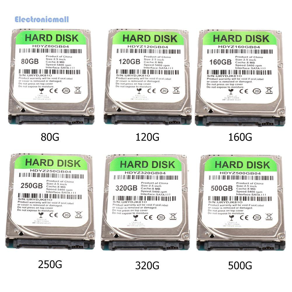 Ổ Cứng Ngoài 3c Ssd 2.5 Inch 5400rpm Sata Iii 80gb 120gb 160gb 250gb 320gb 500gb 750gb Sata3