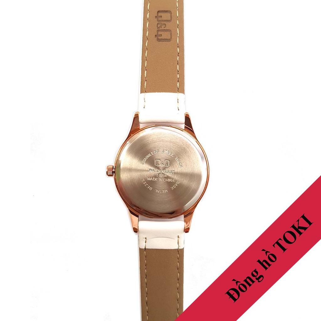 Đồng hồ nữ Q&amp;Q Citizen QZ05J101Y dây da thương hiệu Nhật Bản