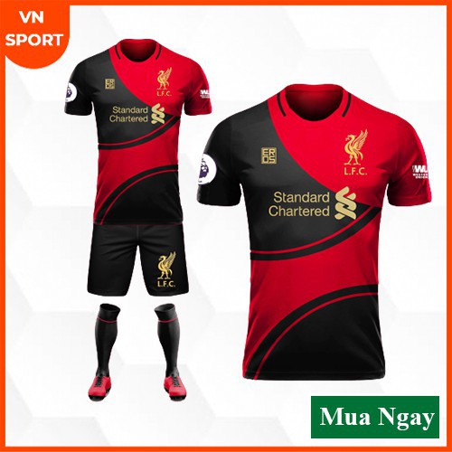 Đồ Đá Banh Thun Lạnh Thiết Kế Cực Đẹp - Liverpool T08
