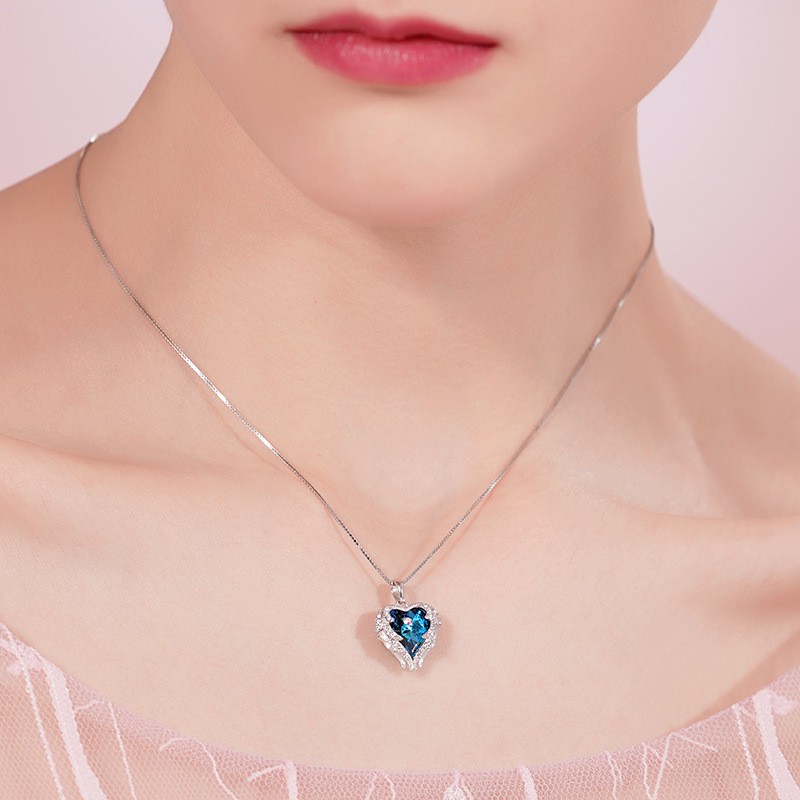 Dây chuyền thiết kế hình trái tim đôi thời trang sang trọng danh cho nữ ANTA Jewelry - ATJ3610