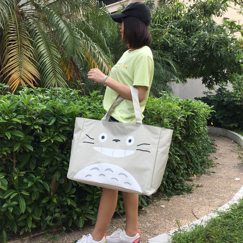 Túi Xách Mua Sắm KN3305 Vải Bố Chống Thấm Nước Thân Thiện Với Môi Trường Kiểu Hoạt Hình Cho Mẹ Và Bé