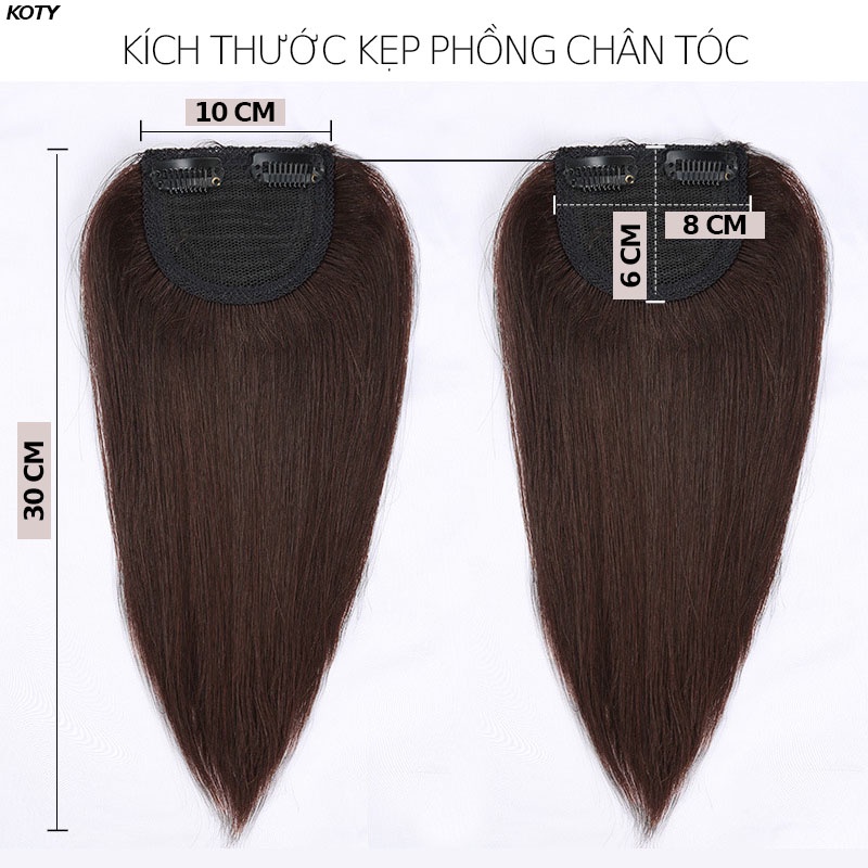 Kẹp phồng chân tóc cho nữ shop Koty, tóc giả kẹp phồng tóc làm dày tóc tự nhiên