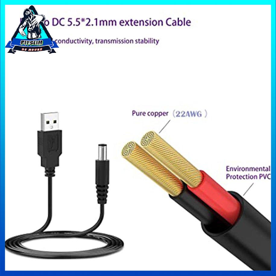 Cáp USB to DC 1.5A 5.5x2.1mm Đường dây tăng cường nguồn cho bộ định tuyến WiFi [8/15]