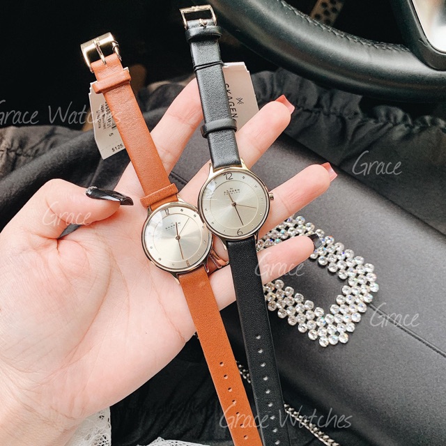 Đồng hồ nữ Skagen Anita dây da 30mm