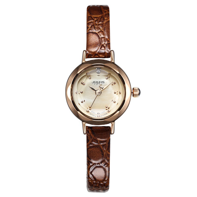 Đồng hồ nữ JA-482 Julius Hàn Quốc dây da mặt tròn (nhiều màu) | BigBuy360 - bigbuy360.vn