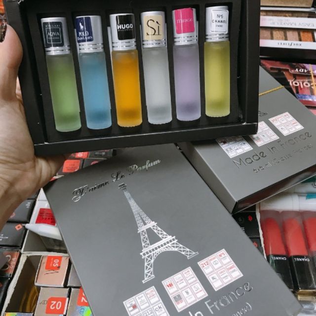 Set 6 tinh dầu nước hoa Pháp | Thế Giới Skin Care