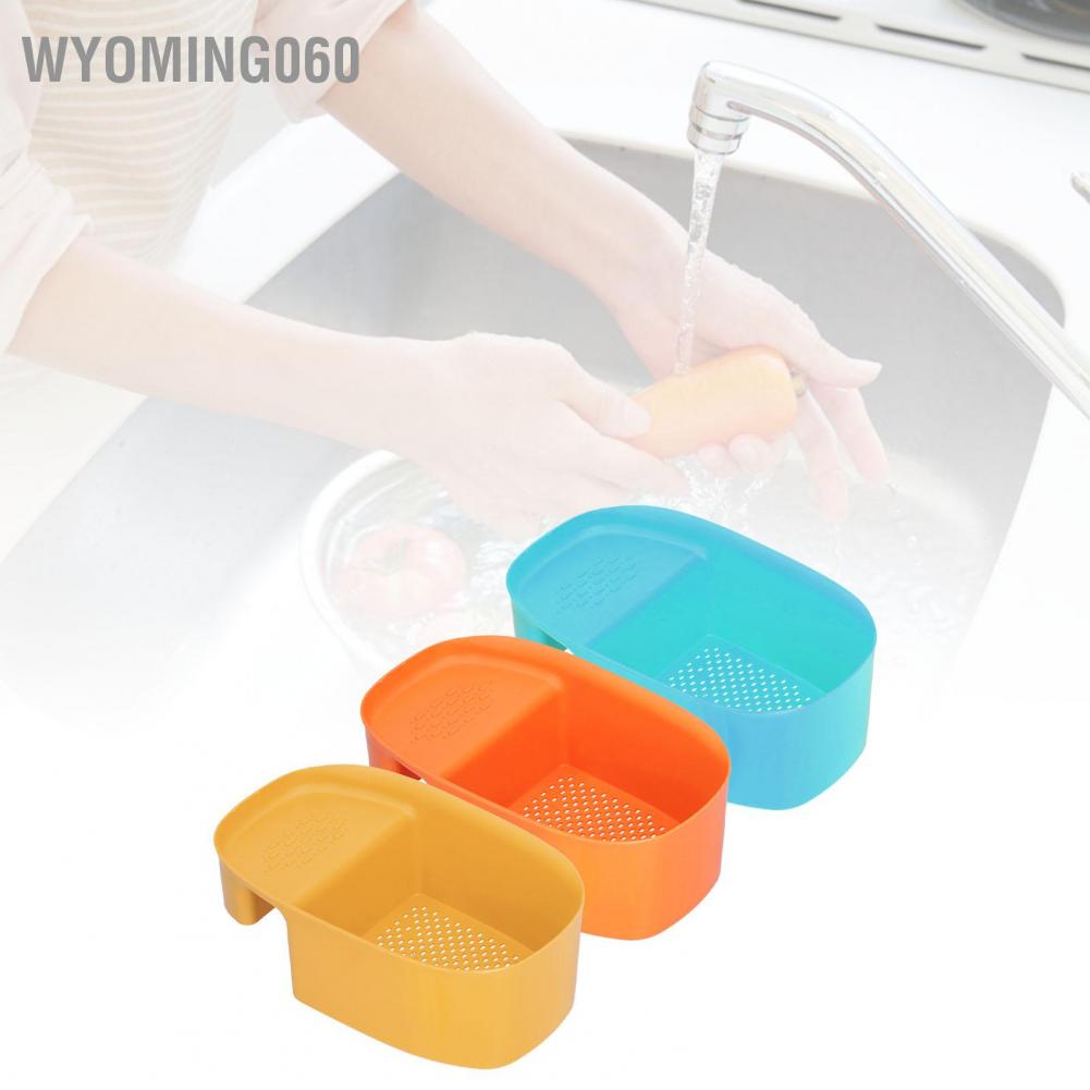 Wyoming060 Sink Drain Rack Multifunctional Fruit Vegetable Drainer Leftovers Filter for Kitchen Use