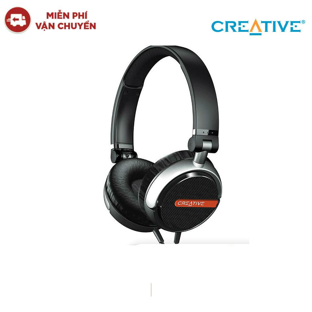 [Mã ELTECHZONE giảm 5% đơn 500K] Tai nghe chụp tai Creative Flex (Đen) Hàng chính hãng new 100%