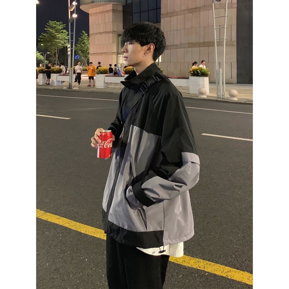 Áo khoác bomber thời trang Hàn Quốc 2021 cho nam