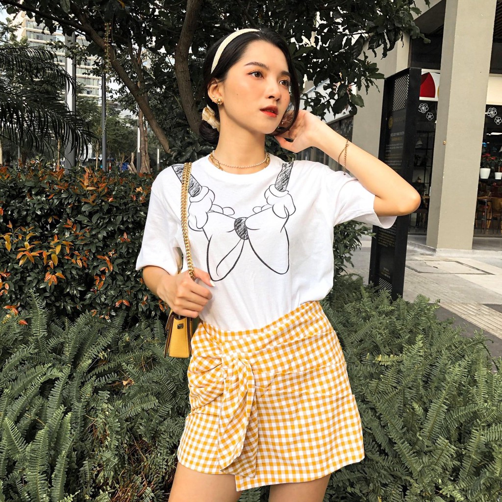 Quần Short Caro Vải Nữ Giả Váy Cách Điệu Thời Trang X70 - 04440021