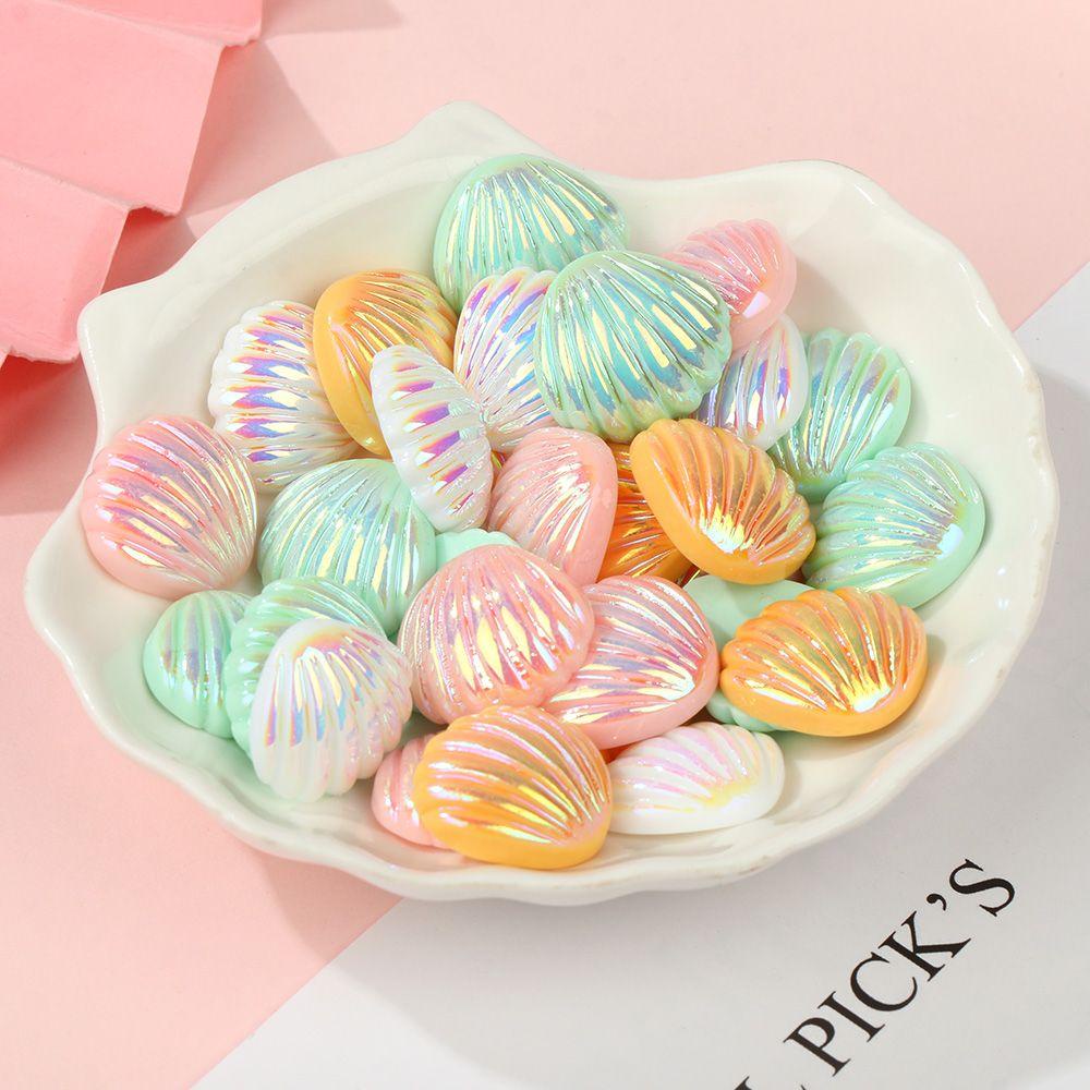 Set 10 Phụ Kiện Làm Kẹp Tóc / Vòng cổ / Bông Tai DIY Bằng Nhựa Resin