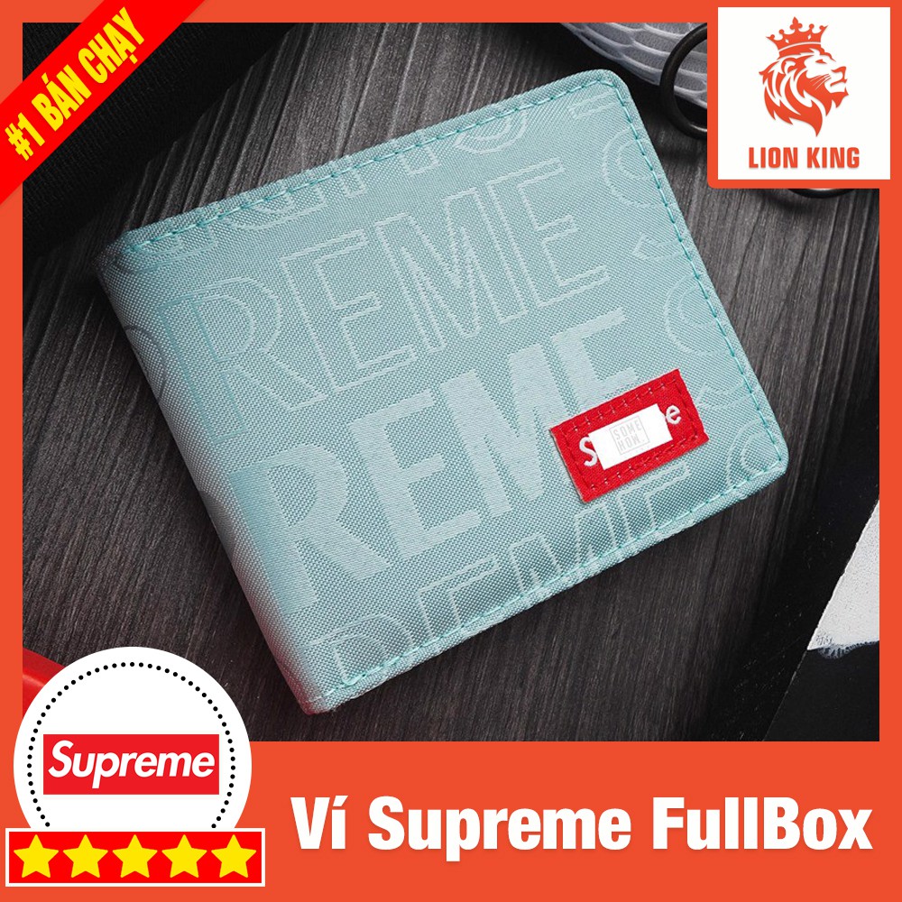 [Mã SPE72547 Hoàn 10k Shopee Xu] [🔥ẢNH THẬT] Ví Supreme Full Box Cao Cấp Logo SUP Chìm